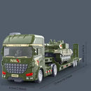 Brinquedo Educativo – Caminhão Transportador com Escavadeira e Veículos de Engenharia | Carro de Inércia para Crianças