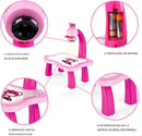 Mesa de Desenho e Projeção para Meninas – Kit Educativo de Pintura e Criatividade