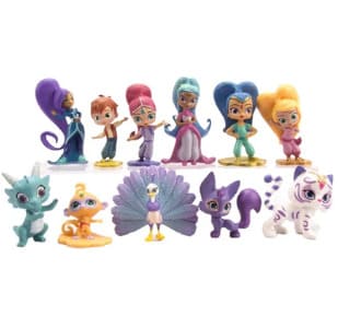 Princesas Teddy & Júlia – (BONÛS: Kit com 12 Mini Bonecas Coleção Completa de Personagens)