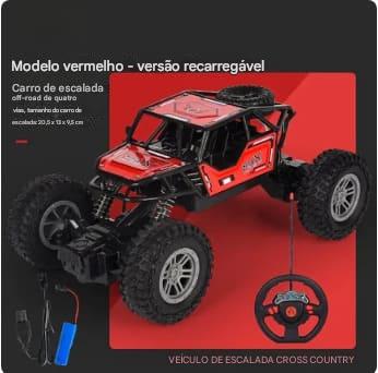 Carro de Controle Remoto em Liga de Metal – Off-Road 4x4 de Alta Velocidade para Meninos e Crianças | Carro de Corrida Grande para Escalada
