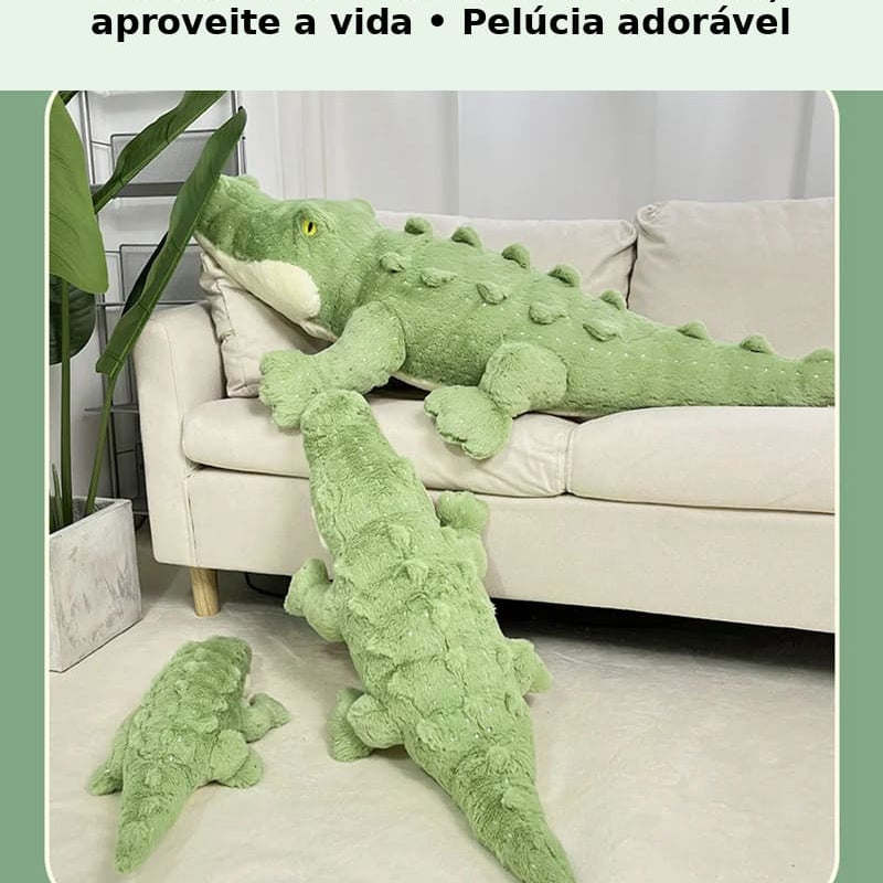 Crocodilo de Pelúcia Gigante –  Macio e Fofo