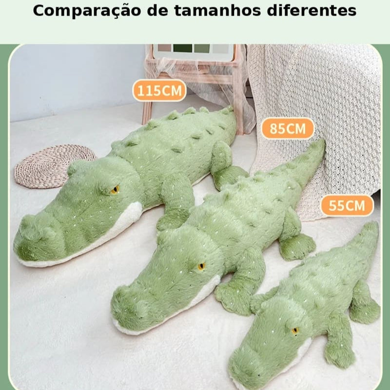 Crocodilo de Pelúcia Gigante –  Macio e Fofo