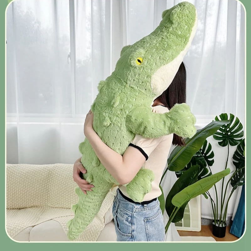 Crocodilo de Pelúcia Gigante –  Macio e Fofo