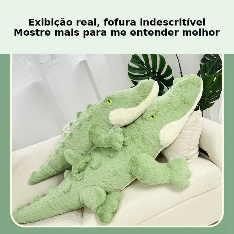 Crocodilo de Pelúcia Gigante –  Macio e Fofo