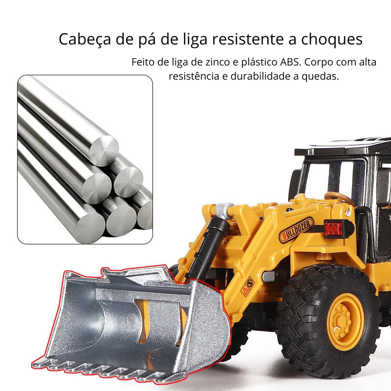Mini Veículos de Engenharia em Liga - Trator, Escavadeira, Empilhadeira e Guindaste | Brinquedos para meninos!