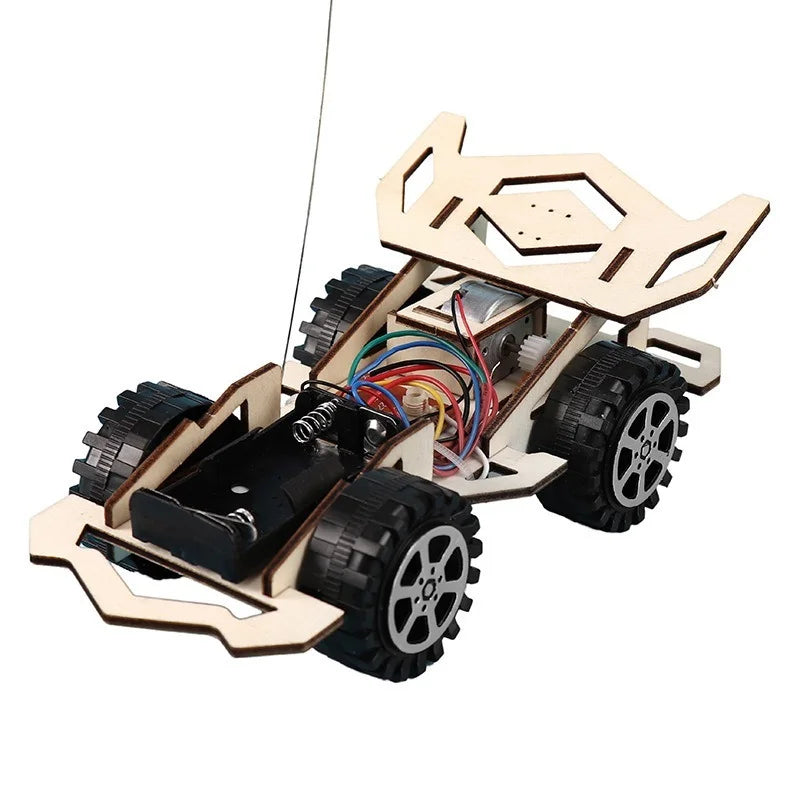 Carrinho Elétrico Infantil de Madeira com Controle Remoto – DIY, 4x4, Montagem Manual**