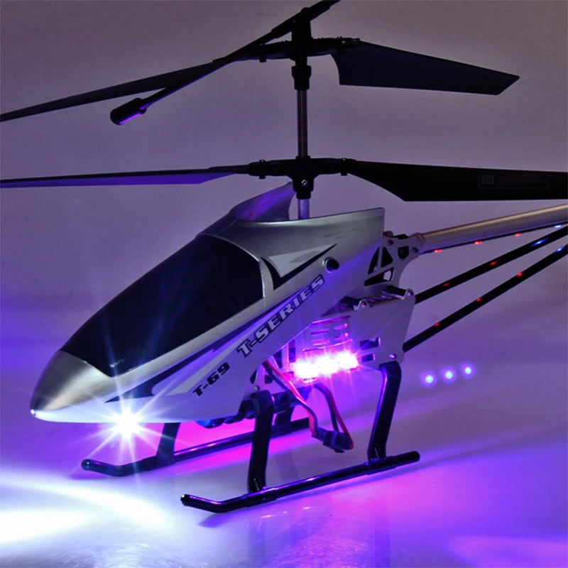 Helicóptero rc com controle remoto extra durável grande avião brinquedo para crianças modelo drone ao ar livre 3.5ch 80cm aeronave grande helicóptero