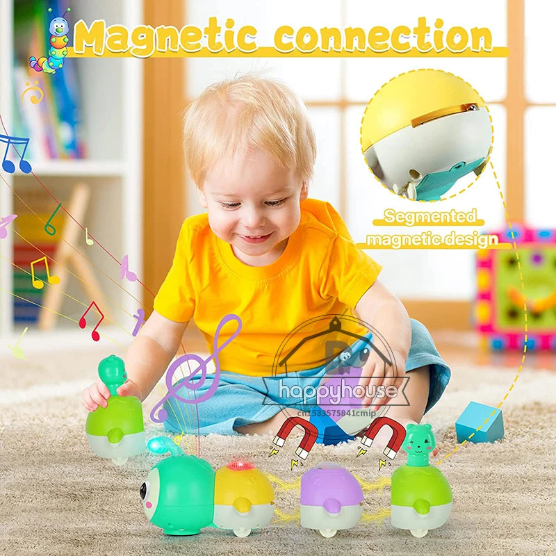 Lagarta Luminosa: Brinquedo Musical para Bebês