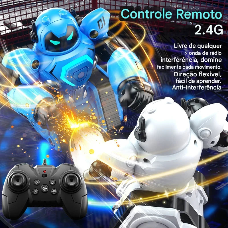 Robô de Luta Interativo JJRC R30 – Controle Remoto Pai e Filho, DIY, Boxe Duplo**