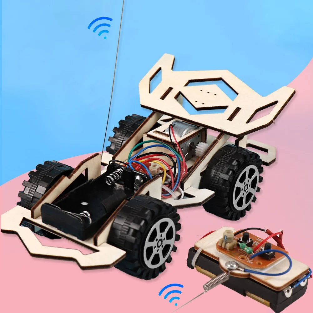 Carrinho Elétrico Infantil de Madeira com Controle Remoto – DIY, 4x4, Montagem Manual**