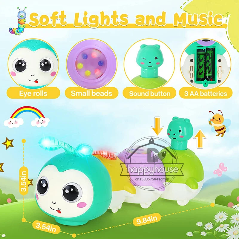 Lagarta Luminosa: Brinquedo Musical para Bebês
