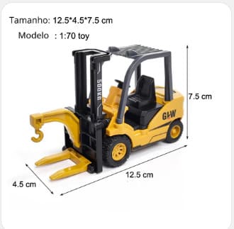 Mini Veículos de Engenharia em Liga - Trator, Escavadeira, Empilhadeira e Guindaste | Brinquedos para meninos!