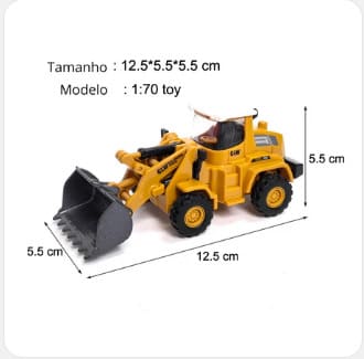 Mini Veículos de Engenharia em Liga - Trator, Escavadeira, Empilhadeira e Guindaste | Brinquedos para meninos!