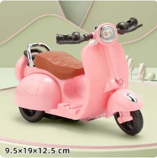 Mini Moto Elétrica de Brinquedo para Bonecas 2025 – Acessório Infantil (sem boneca)