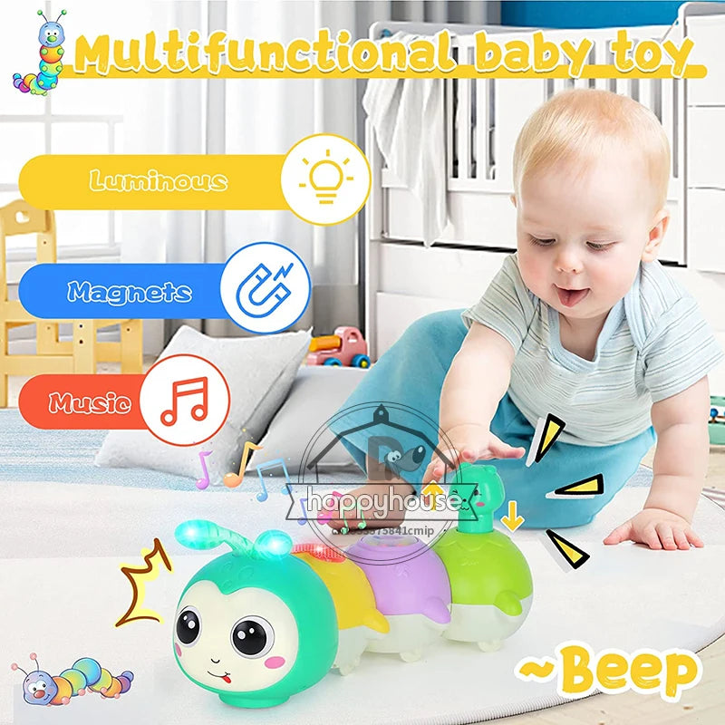 Lagarta Luminosa: Brinquedo Musical para Bebês
